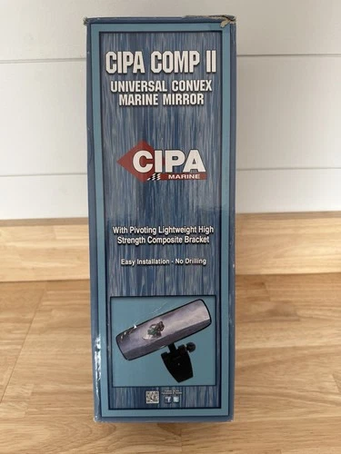 CIPA Comp II Marine Convex Mirror Black 4"x11" 626-11083