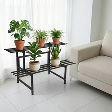 Indoor Planter Display Shelf, Plant Stand for Garden, Patio, Balcony 2 Tier