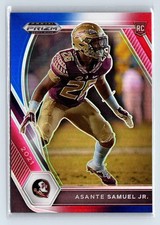 2021 Panini Prizm Draft Picks Asante Samuel Jr. (RC) Red White & Blue Prizm FSU 