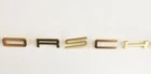 FOR PORSCHE 911 BADGE SET LETTERING 90155930122 GOLD COLOR WITH SPEED NUTS