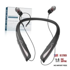 Bluetooth 5.3 Neckband Bluetooth Headphone, Sweat Resistant Noise Dark Black