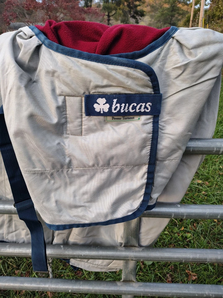 Lençol Bucas power turnout leve forrado de lã impermeável cavalo 69" - Imagem 3 de 4