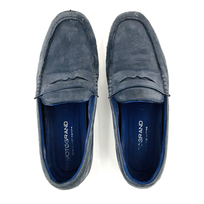 Men 10.5 M Cole Haan Motogrand Penny Loafer Driving Moc Blue 