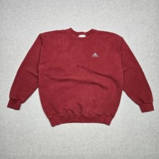 Vintage 90s Adidas Logo Graphic Crewneck Sweatshirt 3 Stripe Mens Size Small Y2K