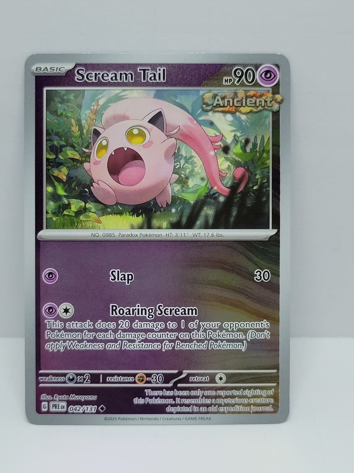 Pokémon Scream Tail - Reverse Holo - SV: Prismatic Evolutions 042/131 - NM