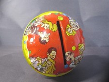 Vintage Couple Party Tin Noise Maker Rattle Toy with Handle