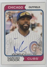 2023 Topps Heritage Real One Auto Narciso Crook #ROA-NC Auto 5n0