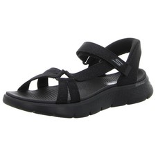 SKECHERS Sandale Sandalette Go Walk Flex Sandal 141481 black (schwarz) NEU
