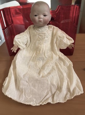 Antique Early Grace S Putnam  Bye-Lo Baby Doll Original Clothes Fixed Brown Eyes