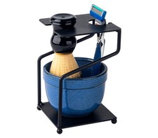 Brocha de afeitar y cuenco Kit afeitado con navaja afeitar Juego cuenco y brocha