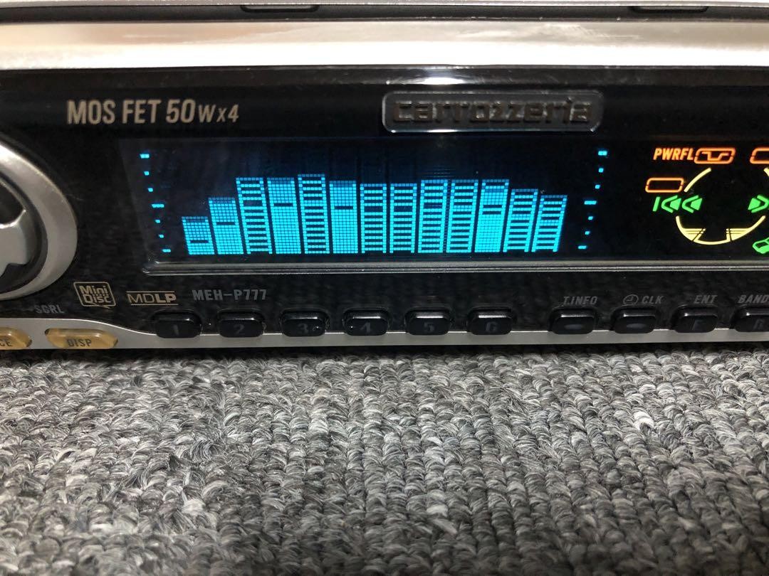 Rare Pioneer Carrozzeria MEH P777 MD Tuner Head Unit Tested