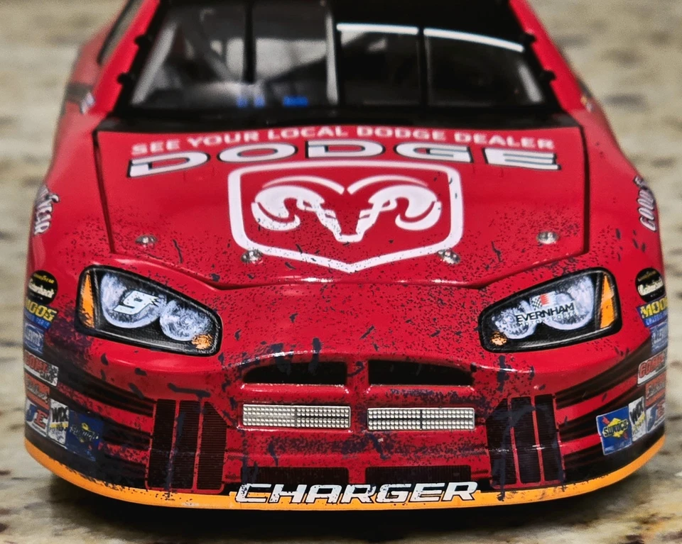 2005 #9 Kasey Kahne Dodge Dealer's Charger Richmond Race Win 1:24 Diecast Action - Image 2 of 4