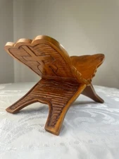 Original Religious Church Home Decor Prayer Wood Bible Book Stand Cross Carved
