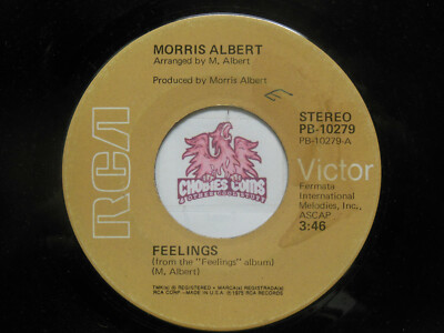 MORRIS ALBERT: Feelings / This World Today Is A Mess, 45 RPM VG (Q1)