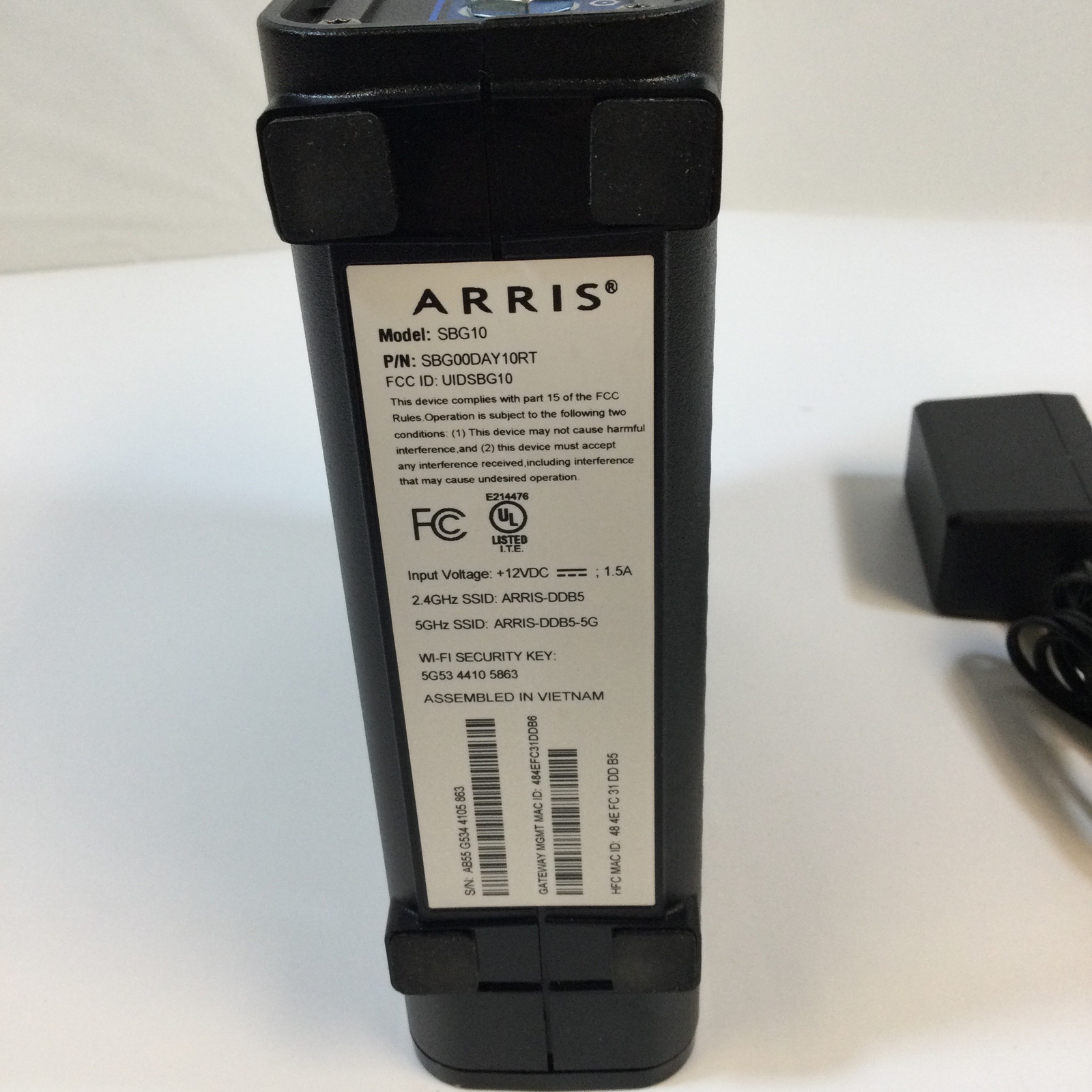 Arris SURFboard SBG10 Black High Speed Wireless WiFi Dual Band Cable