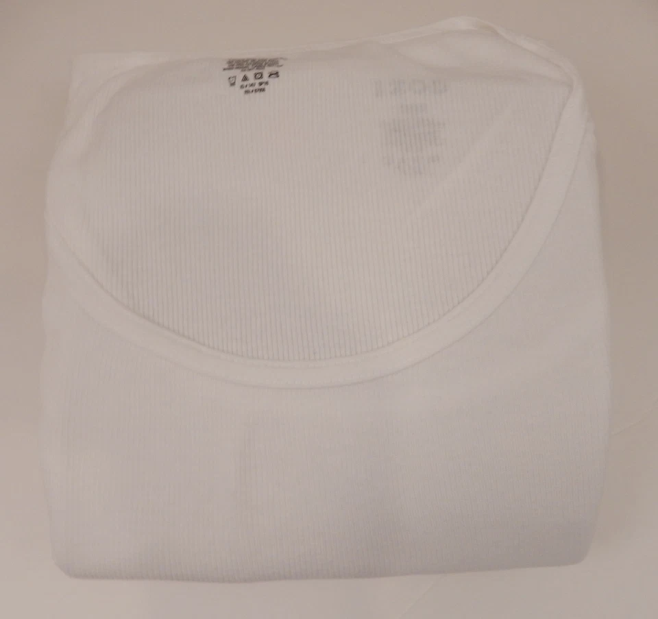 3 CAMISETAS REGATA BRANCAS MASCULINAS IZOD GENUÍNAS 2XL 3XL 4XL mistura de algodão - Imagem 3 de 4