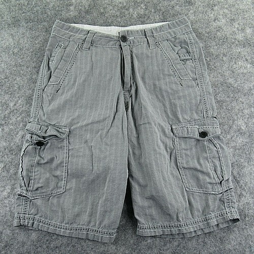 Buckle Black Mens Shorts Size 31 Gray 