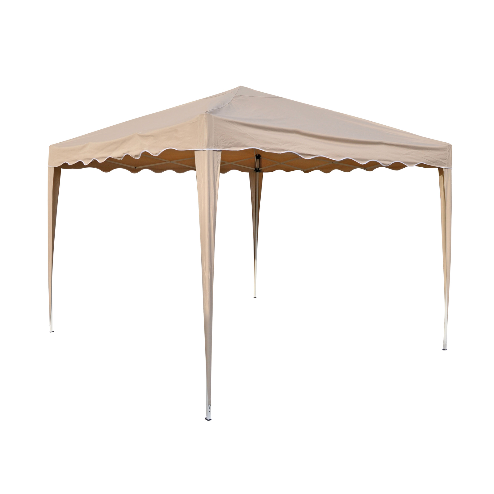 NUEVO HI Pabellón Tienda Plegable 3 x 3 m Beige para Camping Caravana Jardín Fiesta