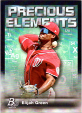 2023 Bowman Platinum Precious Elements #PE24 Elijah Green Washington Nationals