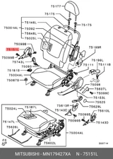 Genuine OE Cover Front Seat Side Shld Left Hand For Mitsubishi MN179-427XA