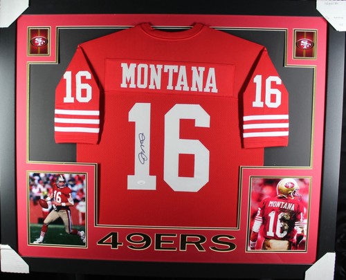 Maillot Dédicacé Joe Montana Encadré - 49ers - Authentifié JSA