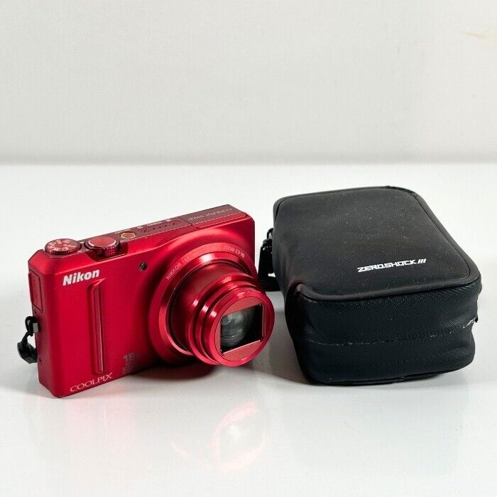 Nikon COOLPIX S9100 Red Digital Camera 12.1MP 18x Optical Nikon COOLPIX S9100 Red Digital Camera 12.1MP 18x Optical