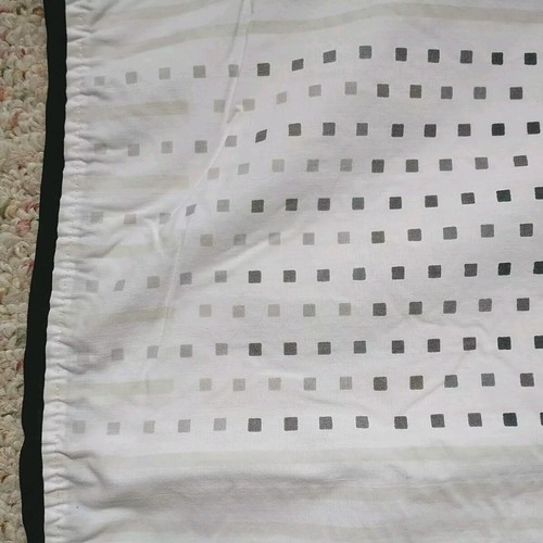 VTG Dan River King Size Pillowcases Cotton White Gray Geometric Set Of 3 - Picture 5 of 9