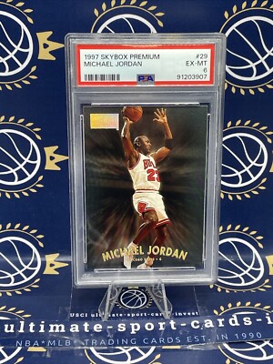   1997 SkyBox Premium Michael Jordan PSA6-EX-Mint**