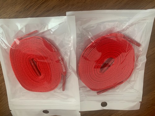 Cordones "Supreme" para Nike, Jordan, AF1 - rojo, blanco, negro, marrón - 120cm - Imagen 30 de 39