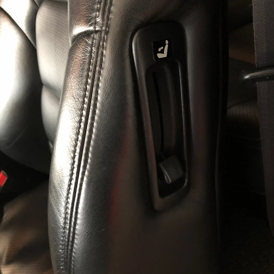 91-95 Acura Legend OEM Asiento Reclinable Borde Negro Palanca Tipo A Cupé 2 puertas KA8 Honda Foto 4 de 4