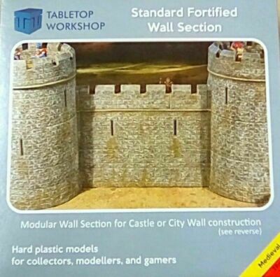 28MEDWALL - 28mm MEDIEVAL FORTIFIED CASTLE WALL TABLETOP WORKSHOP NEW 40K