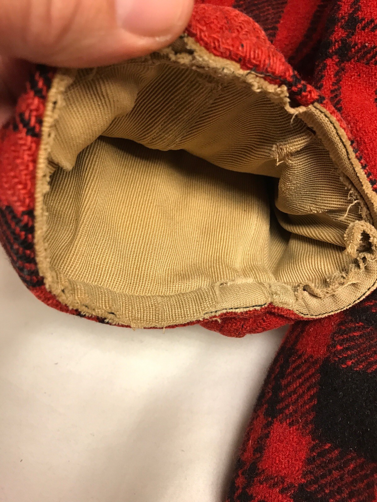 RARE Vintage Von Lengerke & Antoine Chicago Hunting Jacket Red Buffalo Plaid M/L image 5