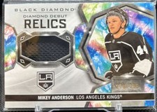 2020-21 Upper Deck Black Diamond Debut Relics Mikey Anderson Los Angeles Kings