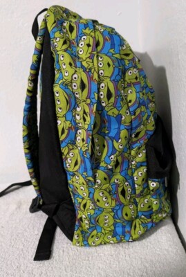 Rare Disney Vans Pixar Toy Story Aliens Backpack Rucksack Hidden Buzz Lightyear rare VANS Toy Story backpack Green Aliens With Hidden Buzz  main image 4