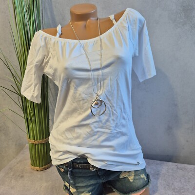 Shirt weiß Arizona AJC Gr.32 bis 46 Carmen Kurzarm Damen (8223) NEU