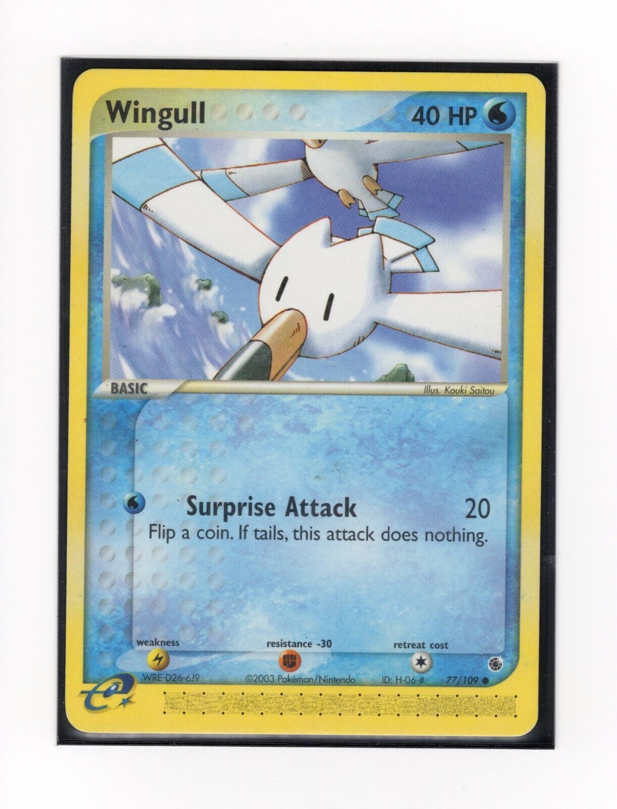 Wingull 77/109 Common LP Pokemon Card EX Ruby & Sapphire 2003 EF4