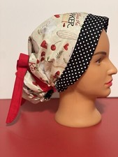 Reversible HeadCover4FoodVlogger KitchenStaff Cooking Dining Beverage Server