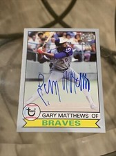 2018 Topps Archives Fan Favorites Auto 1979 Design Gary Matthews Auto #/99