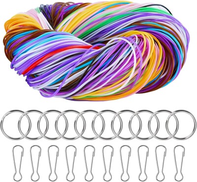 200 Stück Scooby Doo Bänder Scoubidou Bänder Set 20 Farben Skubidubänder Und Neu
