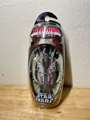 Star Wars Titanium Series 2006 Obi-Wan's Jedi Starfighter Diecast Vehicle [Red]
