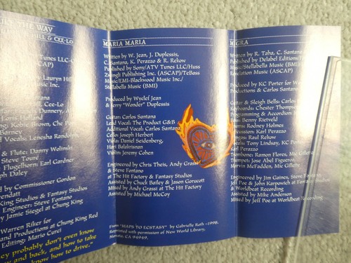 MUSIC CASSETTE: SANTANA: "SUPERNATURAL", ARISTA RECORDS - Picture 5 of 8
