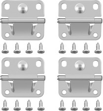 4 Cooler Stainless Steel Hinges W 16 Screws for Coleman Igloo Ice Chest  More
