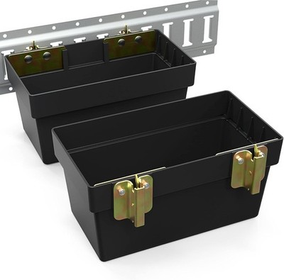 2 Pack Heavy Duty E-Track Storage Baskets Fits Trailer Truck Cargo Organization
