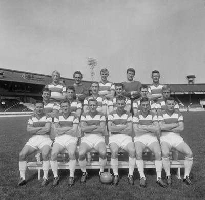 The Queens Park Rangers team pose for a team portrait ahead of the- Old Photo