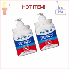 Profoot Heel Rescue Foot Cream 16 Ounce Bottle, 2 Pack, for Cracked, Calloused o