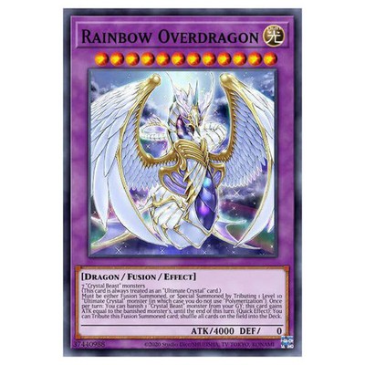 YuGiOh Structure Deck Legend of the Crystal Beasts Rainbow Overdragon (Super ...