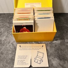 Vintage Betty Crocker Yello Plastic Recipe Box  Cottage Grandma