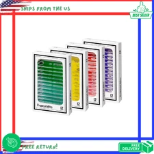 48pcs Prepared Slides Animals Insects Plants Flowers Biological Samples Plastic.