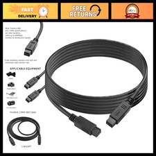 FireWire 800 Cable 6ft, IEEE 1394b 9 Pin Male to Male for Printer, PC, Scanner,