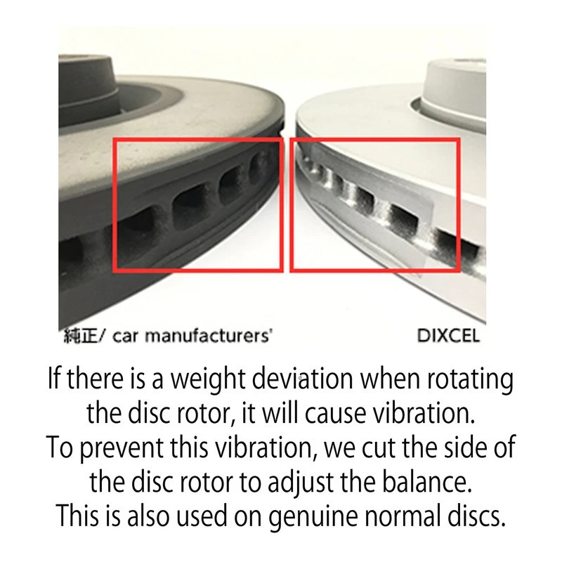 Dixcel Front disc rotor For 82/9-84 BMW E24 633CSi C633 - Image 3 of 3